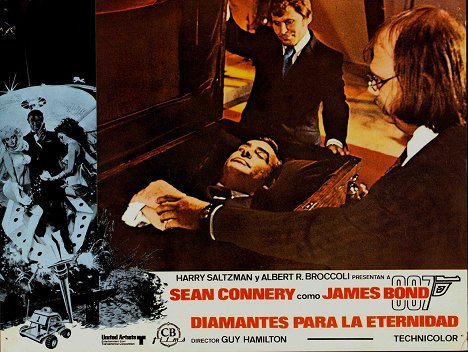 Sean Connery, Bruce Glover, Putter Smith - 007 - Os Diamantes São Eternos - Cartões lobby