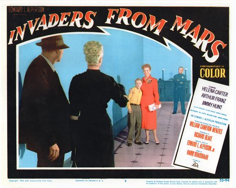 Jimmy Hunt, Helena Carter - Invaders from Mars - Lobby Cards