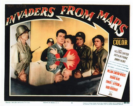 Arthur Franz, Helena Carter - Invaders from Mars - Lobby Cards
