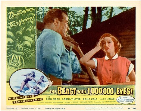 Paul Birch, Lorna Thayer - The Beast with 1,000,000 Eyes - Cartes de lobby