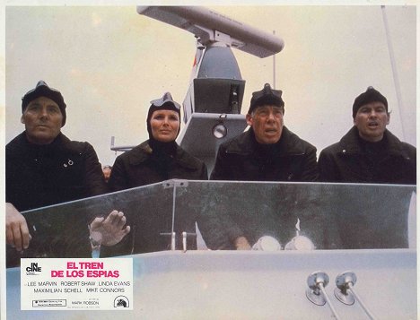 Linda Evans, Lee Marvin, Horst Buchholz - Avalanche Express - Lobbykaarten