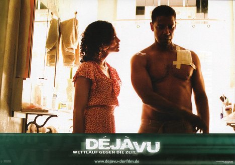 Paula Patton, Denzel Washington - Déjà Vu - Cartes de lobby