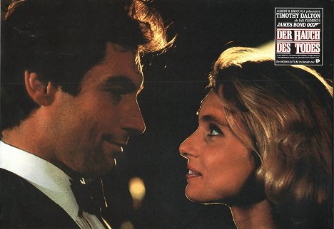 Timothy Dalton, Maryam d'Abo - The Living Daylights - Lobbykaarten