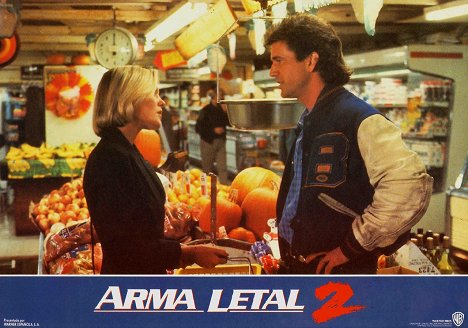 Patsy Kensit, Mel Gibson - Lethal Weapon 2 - Brennpunkt L.A. - Lobbykarten
