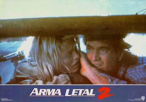 Patsy Kensit, Mel Gibson - Lethal Weapon 2 - Brennpunkt L.A. - Lobbykarten