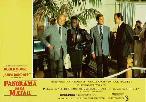 Christopher Walken, Grace Jones, Patrick Bauchau - James Bond - Im Angesicht des Todes - Lobbykarten