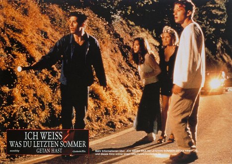 Freddie Prinze Jr., Jennifer Love Hewitt, Sarah Michelle Gellar, Ryan Phillippe - Ich weiß, was Du letzten Sommer getan hast - Lobbykarten