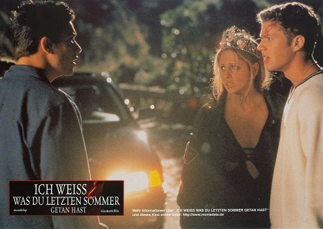 Freddie Prinze Jr., Sarah Michelle Gellar, Ryan Phillippe - Ich weiß, was Du letzten Sommer getan hast - Lobbykarten