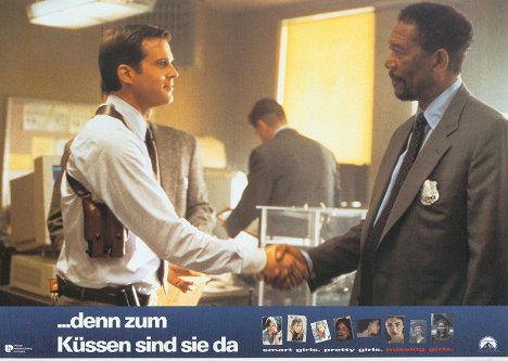 Cary Elwes, Morgan Freeman - Kiss the Girls - Lobby Cards