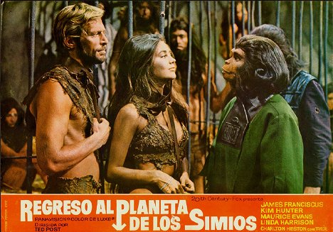 James Franciscus, Linda Harrison, Kim Hunter - A majmok bolygója II. - Vitrinfotók