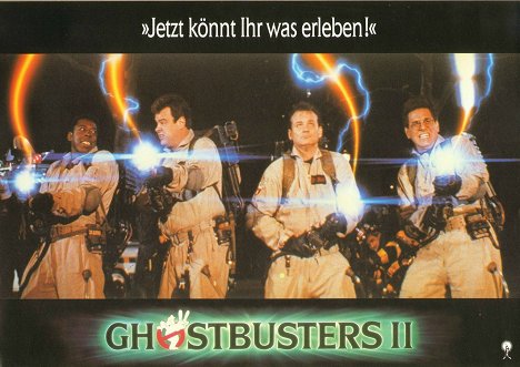 Ernie Hudson, Dan Aykroyd, Bill Murray, Harold Ramis - Ghostbusters II - Lobbykarten