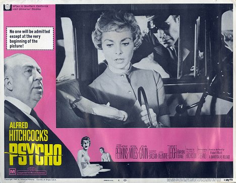 Janet Leigh, Mort Mills - Psycho - Lobbykaarten