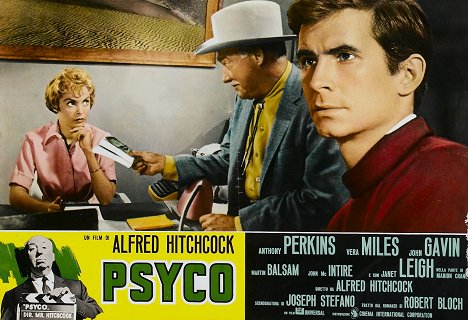 Janet Leigh, Frank Albertson, Anthony Perkins - Psicosis - Fotocromos