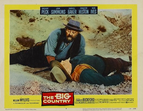 Burl Ives, Charles Bickford - The Big Country - Lobbykaarten