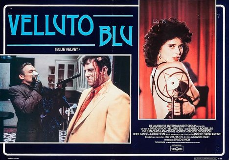 Dennis Hopper, Fred Pickler, Isabella Rossellini - Terciopelo azul - Fotocromos