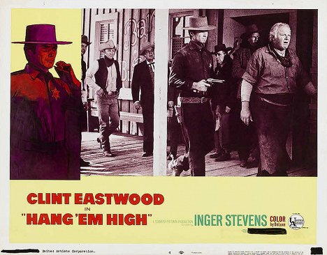 Clint Eastwood, Alan Hale Jr. - Hang 'Em High - Lobby karty