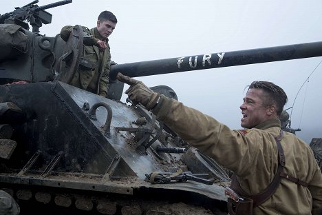 Logan Lerman, Brad Pitt - Fury - Photos