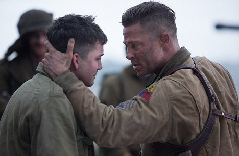 Logan Lerman, Brad Pitt - Fury - Kuvat elokuvasta