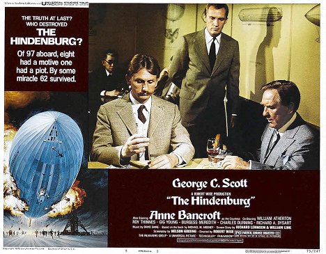 Rene Auberjonois, Roy Thinnes, Burgess Meredith - The Hindenburg - Lobby Cards
