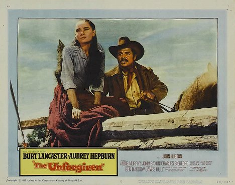 Audrey Hepburn, Audie Murphy - The Unforgiven - Lobbykaarten