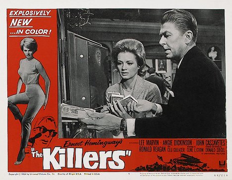 Angie Dickinson, Ronald Reagan - The Killers - Lobby karty