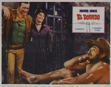 John Wayne, Charlene Holt, Robert Mitchum - El Dorado - Cartões lobby