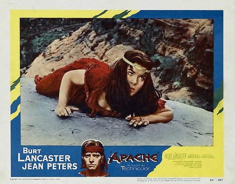 Jean Peters - Apache - Lobby Cards