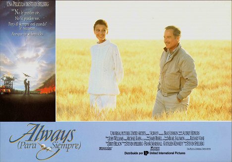 Audrey Hepburn, Richard Dreyfuss - Always - Der Feuerengel von Montana - Lobbykarten