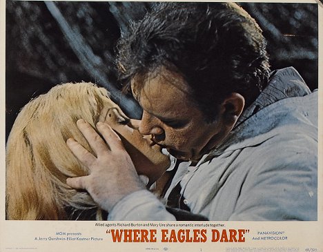 Mary Ure, Richard Burton - Where Eagles Dare - Lobby karty