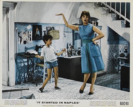 Marietto, Sophia Loren - It Started in Naples - Lobby karty