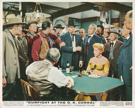 Burt Lancaster, Rhonda Fleming - Gunfight at the O.K. Corral - Cartes de lobby