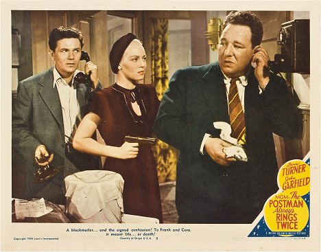 John Garfield, Lana Turner, Alan Reed - The Postman Always Rings Twice - Lobby Cards