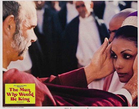 Sean Connery, Shakira Caine - The Man Who Would Be King - Lobby karty