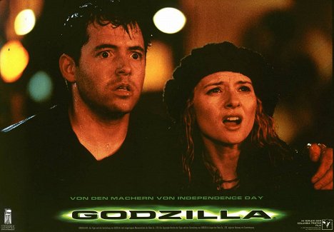 Matthew Broderick, Maria Pitillo - Godzilla - Lobbykarten