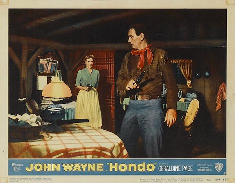 Geraldine Page, John Wayne - Man nennt mich Hondo - Lobbykarten