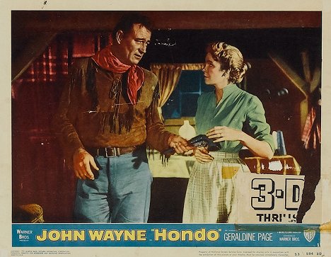 John Wayne, Geraldine Page - Hondo - Cartes de lobby