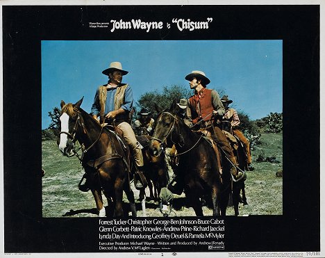 John Wayne, Geoffrey Deuel - Chisum - Lobby karty