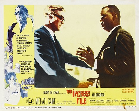 Michael Caine, Thomas Baptiste - The Ipcress File - Lobby Cards