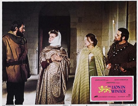 Peter O'Toole, Katharine Hepburn, Jane Merrow, Anthony Hopkins - The Lion in Winter - Lobby Cards