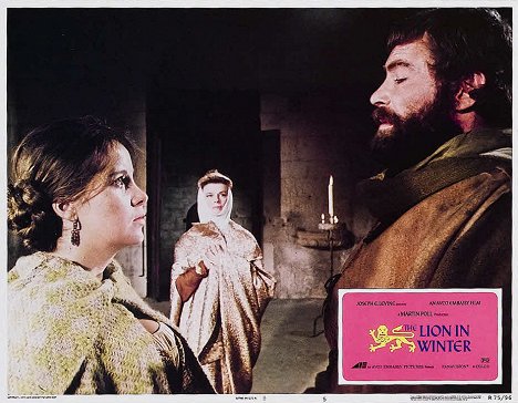 Jane Merrow, Katharine Hepburn, Peter O'Toole - The Lion in Winter - Lobby karty