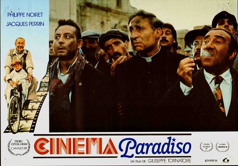 Leopoldo Trieste, Enzo Cannavale - Cinema Paraíso - Cartões lobby