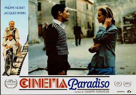 Marco Leonardi, Agnese Nano - Nuovo cinema Paradiso - Lobbykaarten