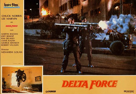 Chuck Norris, Steve James - Força Delta - Cartões lobby