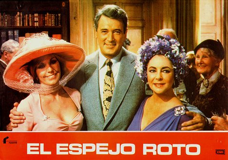 Kim Novak, Rock Hudson, Elizabeth Taylor - The Mirror Crack'd - Lobbykaarten