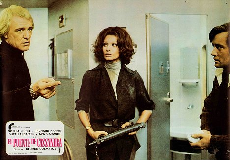 Richard Harris, Sophia Loren, Martin Sheen - Cassandra Crossing - Lobbykarten