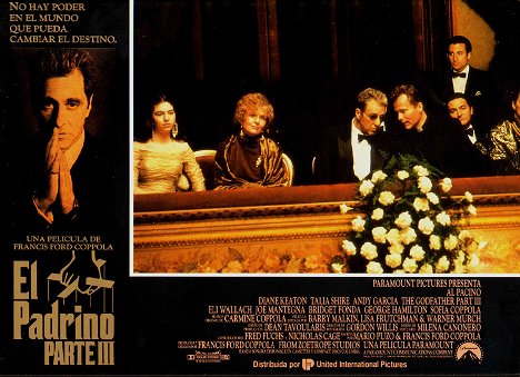 Sofia Coppola, Diane Keaton, Al Pacino, John Savage, Andy Garcia - The Godfather: Part III - Lobbykaarten