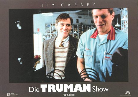Jim Carrey, Noah Emmerich - Die Truman Show - Lobbykarten