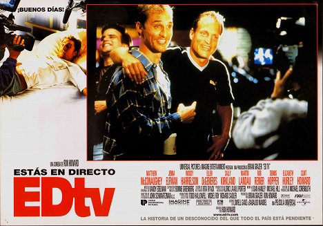 Matthew McConaughey, Woody Harrelson - EDtv - Lobbykarten