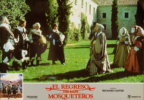 Oliver Reed, Michael York, Frank Finlay, C. Thomas Howell, Geraldine Chaplin - The Return of the Musketeers - Lobby karty