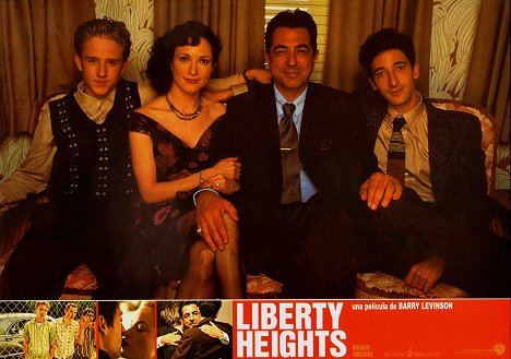 Ben Foster, Bebe Neuwirth, Joe Mantegna, Adrien Brody - Liberty Heights - Lobbykaarten